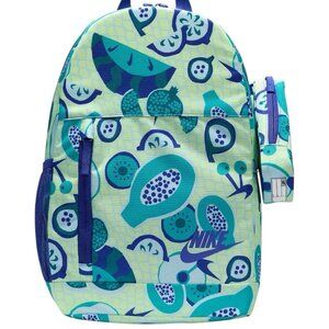 Nike Elemental Big Kids 20L Backpack w/Pencil Case HM6895-701 Green Blue Fruit
